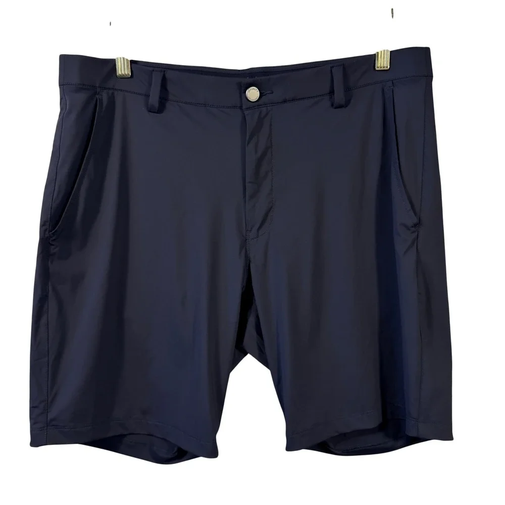 Infinity Linearflex Mens Navy Blue Performance Golf Shorts Stretch Size 34